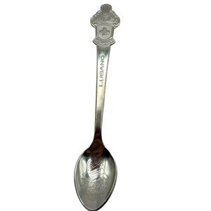 Vintage Bucherer Of Switzerland Lugano Collectors Souvenir Spoon B91